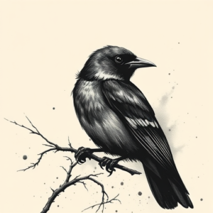Dark Art Sparrow Tattoo