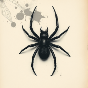 Dark Art Spider Tattoo