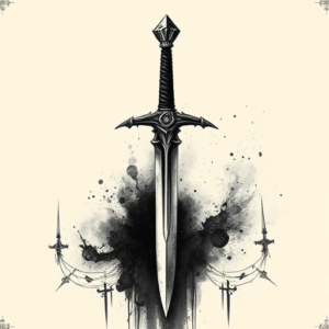 Dark Art Sword Tattoo