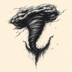 Dark Art Tornado Tattoo