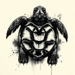 Dark Art Turtle Tattoo