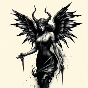 Dark Art Valkyrie Tattoo