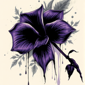 Dark Art Violet Tattoo