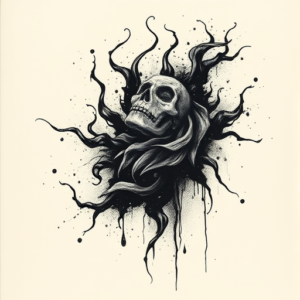 Dark Art Water Tattoo