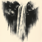 Dark Art Waterfall Tattoo