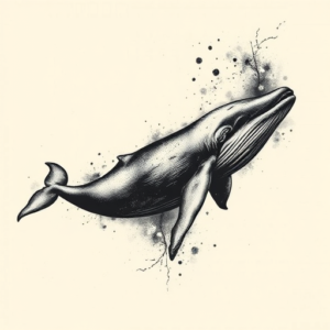 Dark Art Whale Tattoo