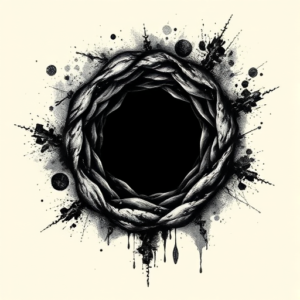 Dark Art Wormhole Tattoo