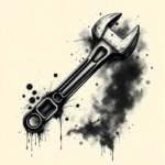 Dark Art Wrench Tattoo