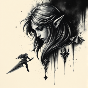 Dark Art Zelda Tattoo