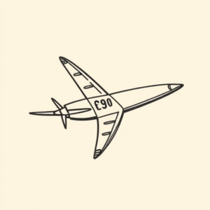 Doddle Airplane Tattoo
