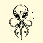 Doddle Alien Tattoo