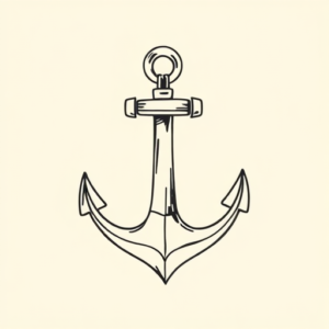Doddle Anchor Tattoo
