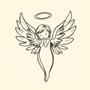 Doddle Angel Tattoo