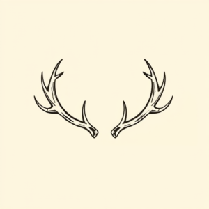 Doddle Antler Tattoo