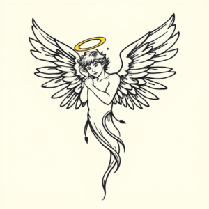 Doddle Archangel Tattoo