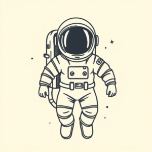 Doddle Astronaut Tattoo