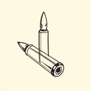 Doddle Bullet Tattoo