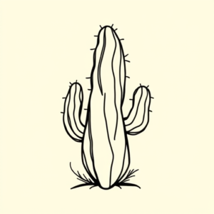 Doddle Cactus Tattoo