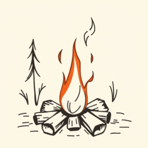 Doddle Campfire Tattoo