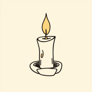 Doddle Candle Tattoo