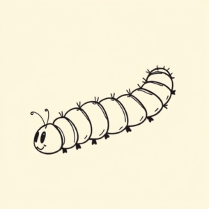 Doddle Caterpillar Tattoo