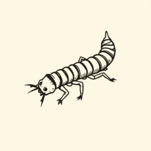 Doddle Centipede Tattoo