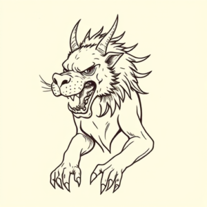 Doddle Cerberus Tattoo