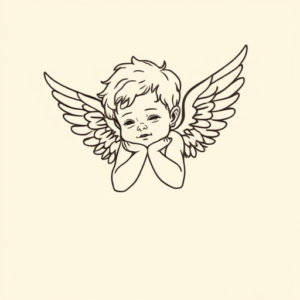 Doddle Cherub Tattoo