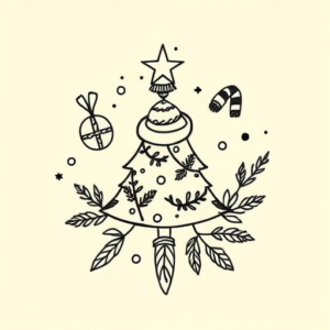 Doddle Christmas Tattoo