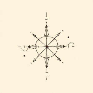 Doddle Coordinates Tattoo