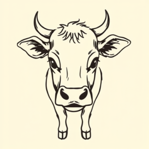 Doddle Cow Tattoo