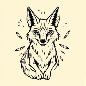 Doddle Coyote Tattoo