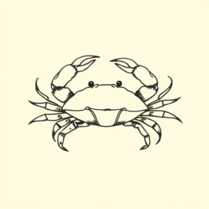 Doddle Crab Tattoo