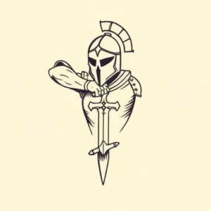 Doddle Crusader Tattoo