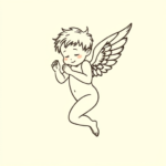 Doddle Cupid Tattoo