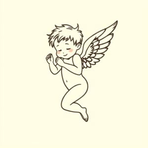 Doddle Cupid Tattoo