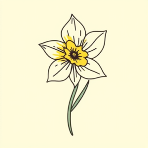 Doddle Daffodil Tattoo