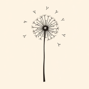 Doddle Dandelion Tattoo