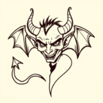 Doddle Devil Tattoo
