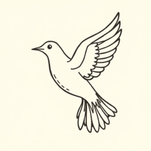 Doddle Dove Tattoo