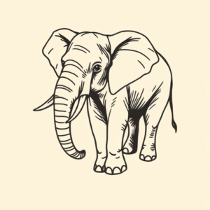 Doddle Elephant Tattoo