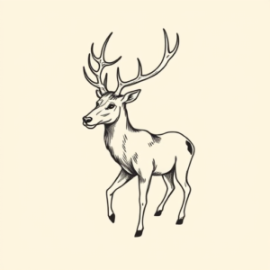 Doddle Elk Tattoo