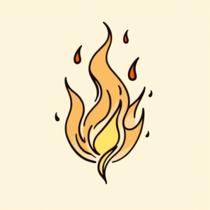 Doddle Fire Tattoo