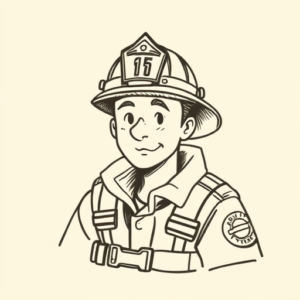 Doddle Firefighter Tattoo