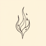 Doddle Flame Tattoo