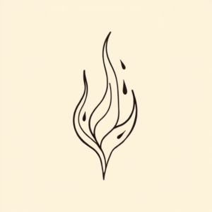 Doddle Flame Tattoo