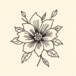 Doddle Flower Tattoo