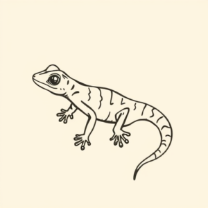 Doddle Gecko Tattoo