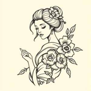 Doddle Geisha Tattoo