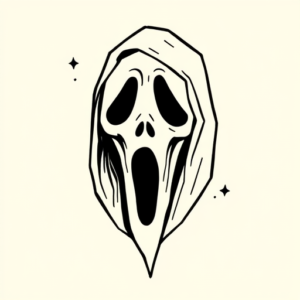 Doddle Ghostface Tattoo
